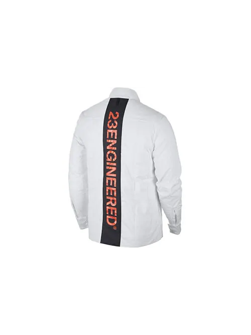Куртка как 23 engineered qltd shacket белая Nike — изображение 2 из 2, белый/черный