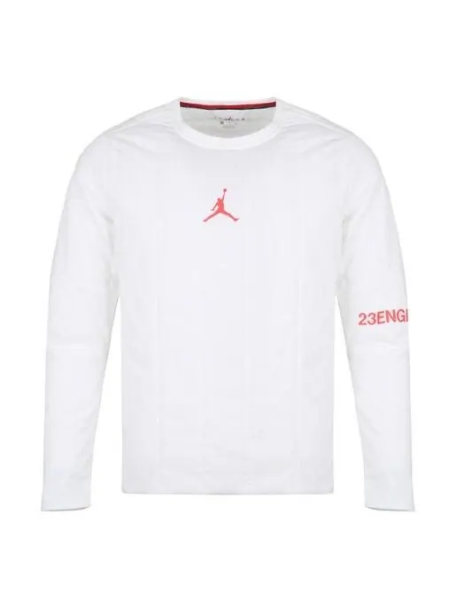 Толстовка Air Jordan 23 Engineered Quilted Round Neck Pullover logo Sports Long Sleeves White — изображение 1 из 4, белый