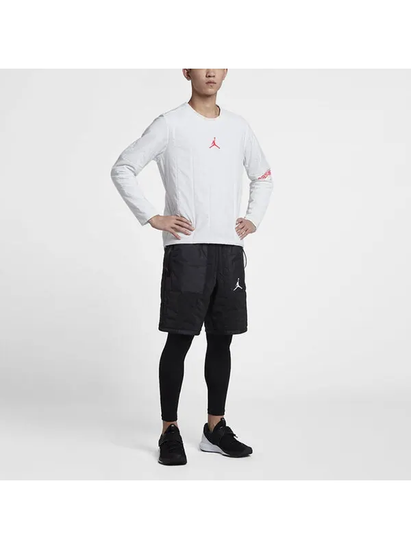 Толстовка Air Jordan 23 Engineered Quilted Round Neck Pullover logo Sports Long Sleeves White — изображение 4 из 4, белый
