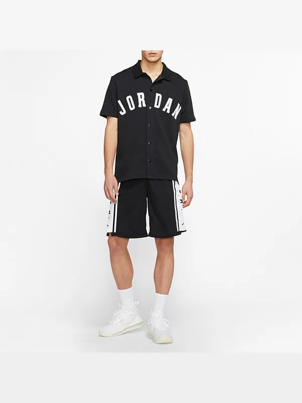Футболка спортивная повседневные баскетбольные с коротким рукавом Air Jordan — изображение 3 из 4, черный