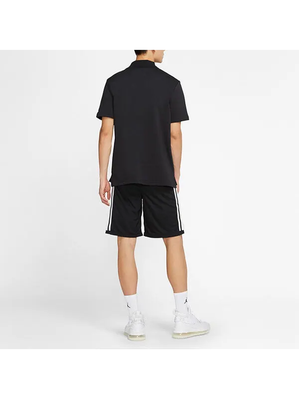 Футболка спортивная повседневные баскетбольные с коротким рукавом Air Jordan — изображение 4 из 4, черный
