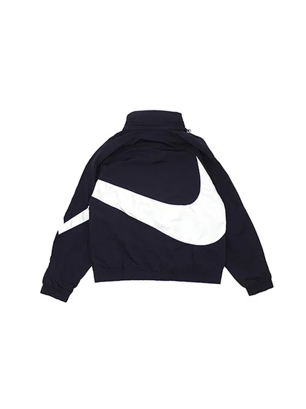 Куртка Men's Nike Half Zipper Big Swoosh Jacket Us Edition Black — изображение 2 из 4, мульти