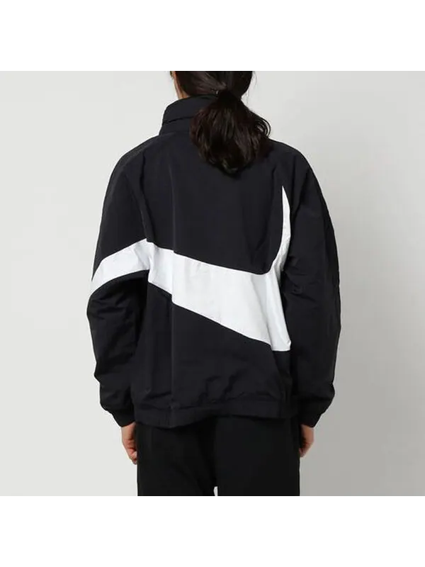 Куртка Men's Nike Half Zipper Big Swoosh Jacket Us Edition Black — изображение 4 из 4, мульти
