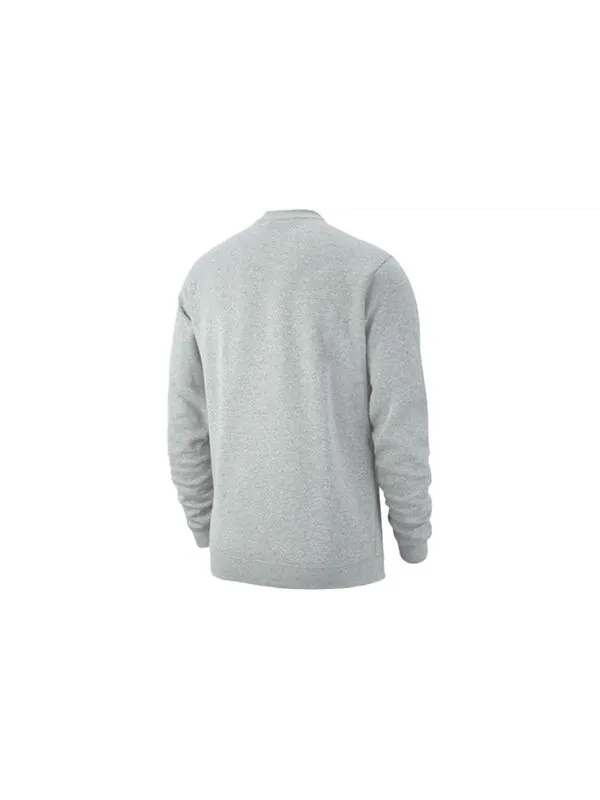 Футболка club crew polar fleece sweatshirts 'grey' Nike — изображение 3 из 4, серый