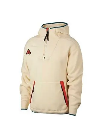 Толстовка Nike ACG Fleece Half-Zip Jacket Men Beige White — изображение 1 из 2, белый