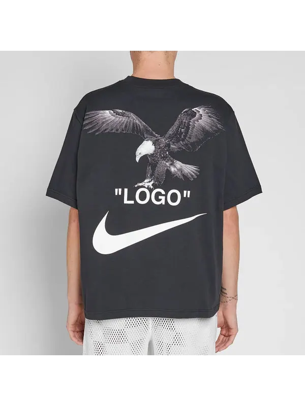 Футболка x off-white mercurial nrg x t-shirt 'black' Nike — изображение 4 из 4, черный
