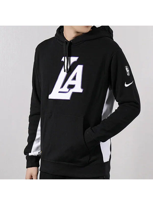 Толстовка Nike NBA Los Angeles Lakers Pullover Black — изображение 4 из 4, черный
