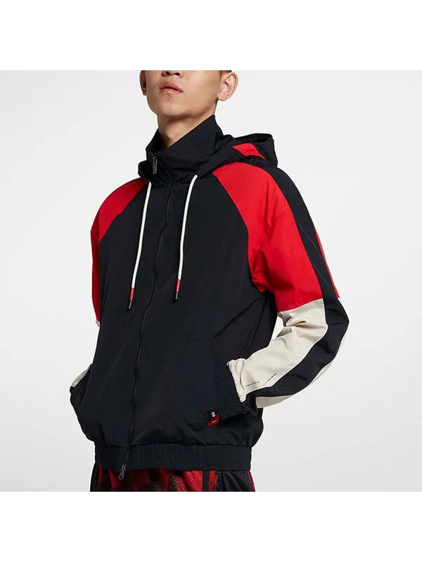 Куртка kyrie jacket 'black red' Nike — изображение 3 из 4, красный/белый/черный