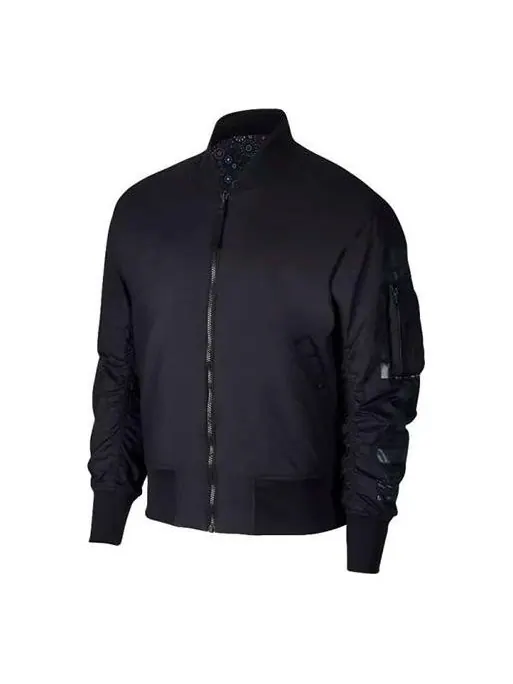 Куртка reversible aviator casual sports padded jacket black Nike — изображение 1 из 4, черный