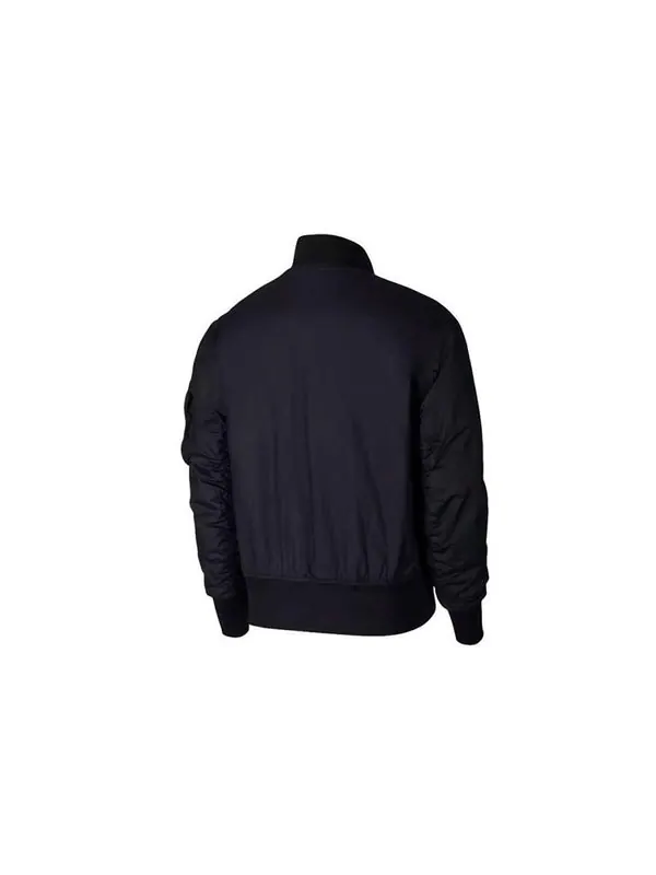 Куртка reversible aviator casual sports padded jacket black Nike — изображение 2 из 4, черный