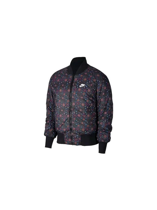 Куртка reversible aviator casual sports padded jacket black Nike — изображение 3 из 4, черный
