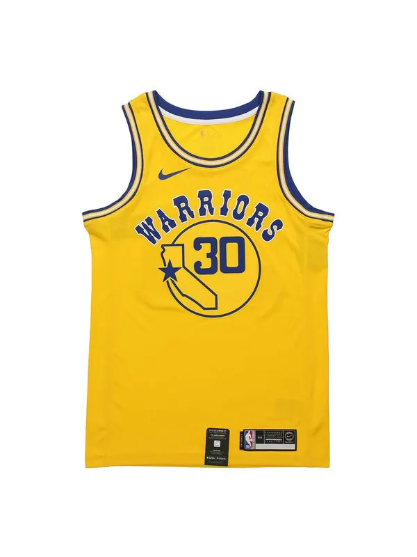 Баскетбольная майка классическая версия swingman connected майка nba golden state warriors stephen curry Nike, желтый