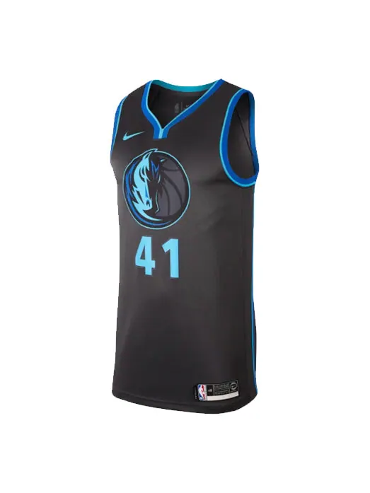 Футболка nba dirk nowitzki city edition swingman dallas mavericks Nike — изображение 1 из 2, черный