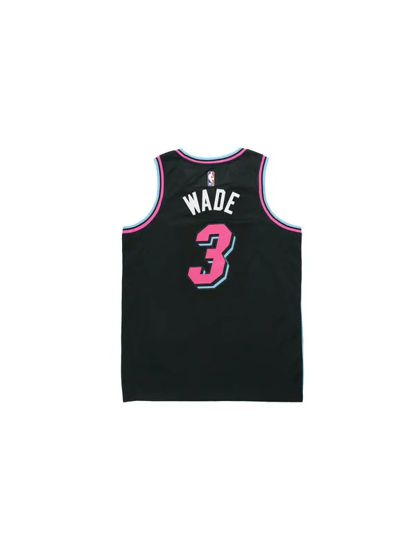 Майка Nike NBA Jersey City Version Miami Heat Wade No. 3 Black — изображение 2 из 4, черный