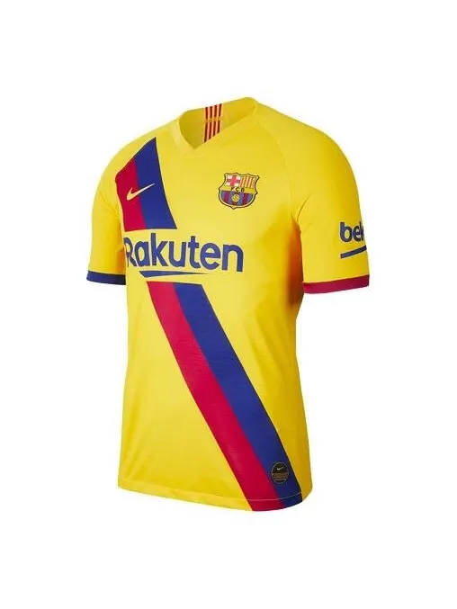 Футболка fc barcelona 19 20 vapor выездная версия игрока джерси Nike — изображение 1 из 2, желтый
