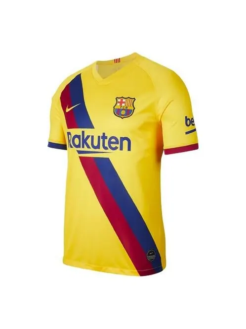 Футболка fc barcelona 19 20 выездная фанатская футболка Nike — изображение 1 из 4, желтый