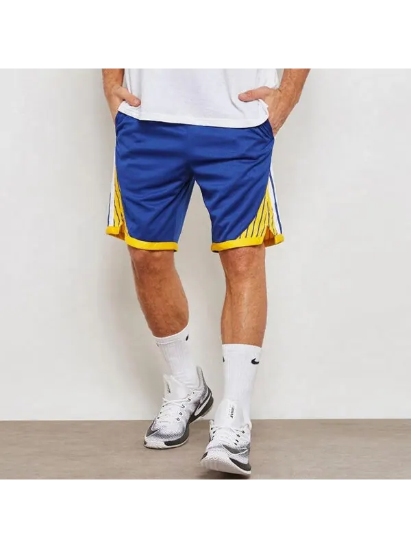 Шорты nba icon edition swingman sports basketball shorts sw fan edition golden state warriors blue Nike — изображение 3 из 4