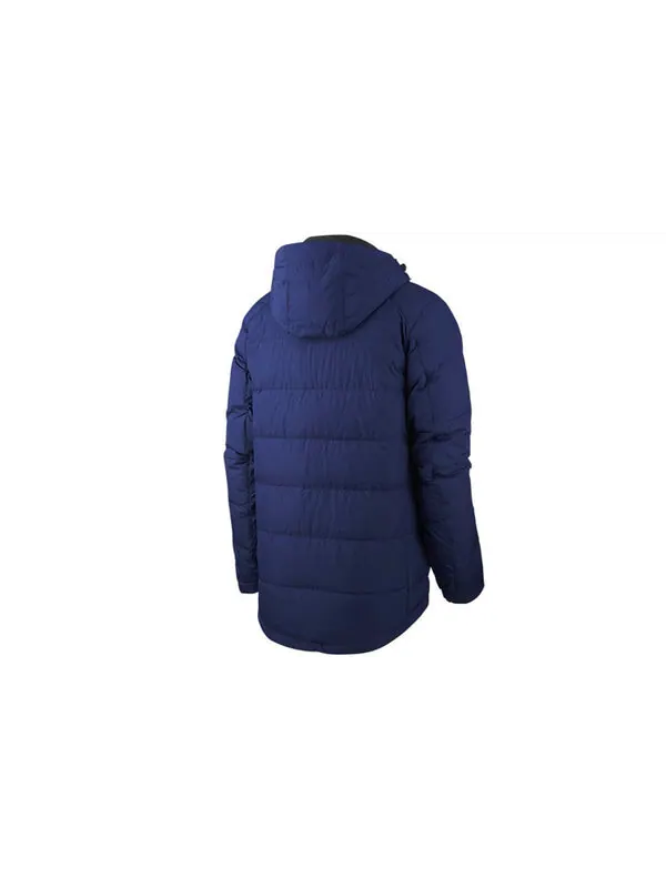 Пуховик Nike Outdoor Windproof Stay Warm Casual hooded down Jacket Navy Blue Dark blue — изображение 2 из 4, синий