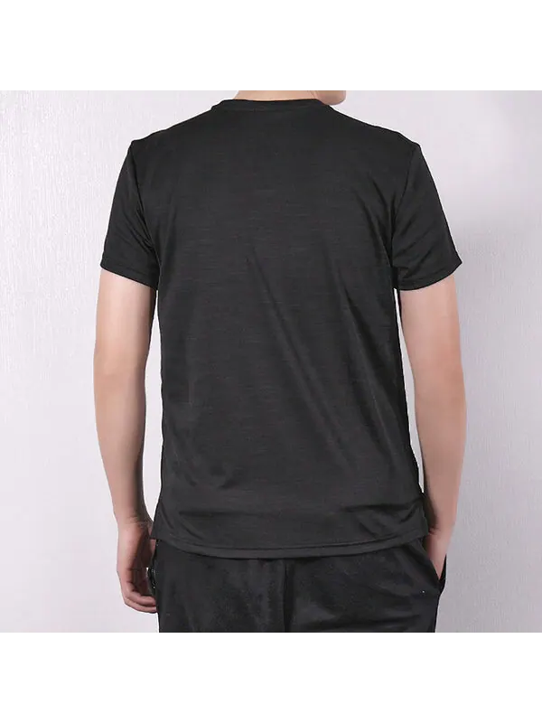 Футболка superset top ss training sports breathable round neck short sleeve black Nike — изображение 4 из 4, черный