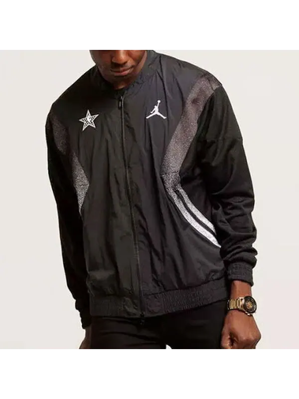Куртка NBA Air Jordan 2019 All Star Charlotte Jacket Black — изображение 3 из 3, черный