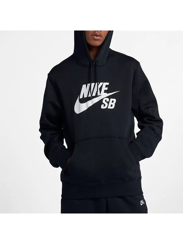 Толстовка Nike SB Skateboard ICON Skate Hooded Fleece Men Black — изображение 3 из 4, черный