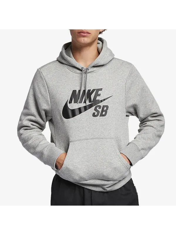 Толстовка Nike Skateboard Series Athleisure Casual Sports Pullover Gray — изображение 3 из 4, серый