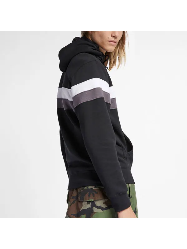 Толстовка Men's Nike SB Icon Striped Skateboard Black — изображение 2 из 3, черный