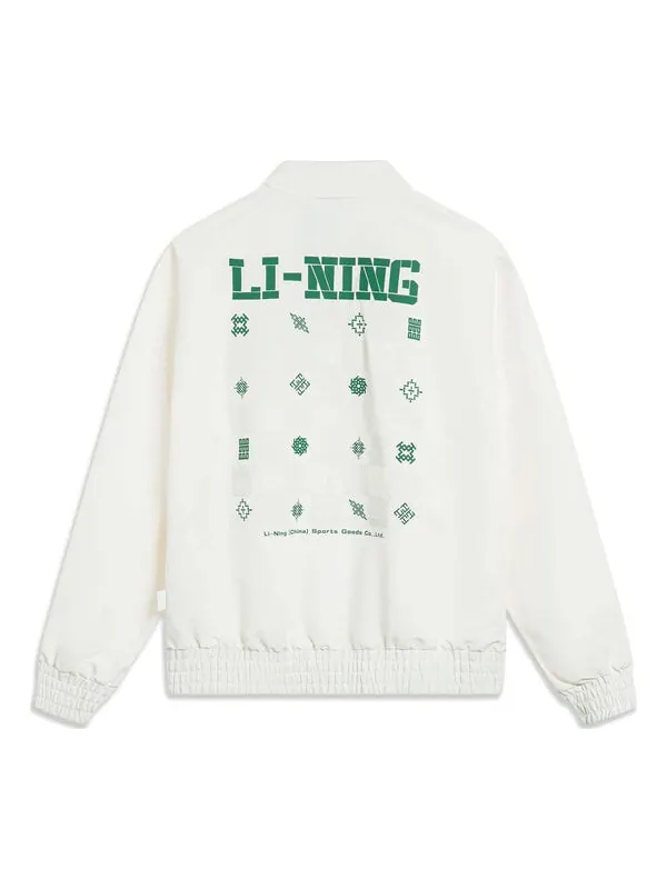 Куртка китайская культура куртка Li-Ning — изображение 1 из 2, кремовый белый/зеленый
