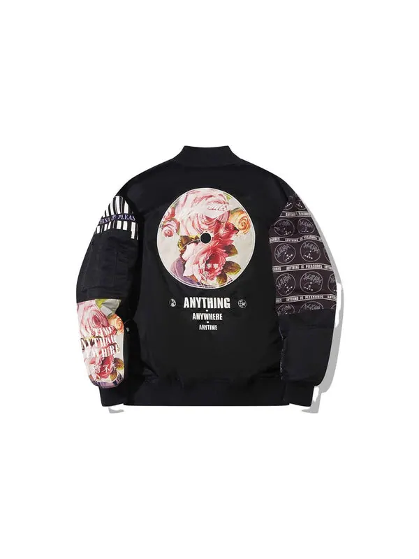 Куртка-Бомбер с графическим принтом Jackets x pleass Li-Ning — изображение 2 из 2, черный/мульти