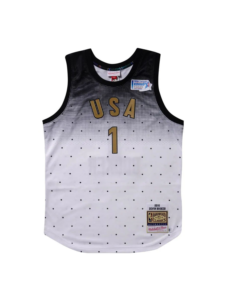 Джерси Mitchell & Ness x NBA All-Star USA 2016-17 Jersey 'Devin Booker 1' — изображение 1 из 2, белый