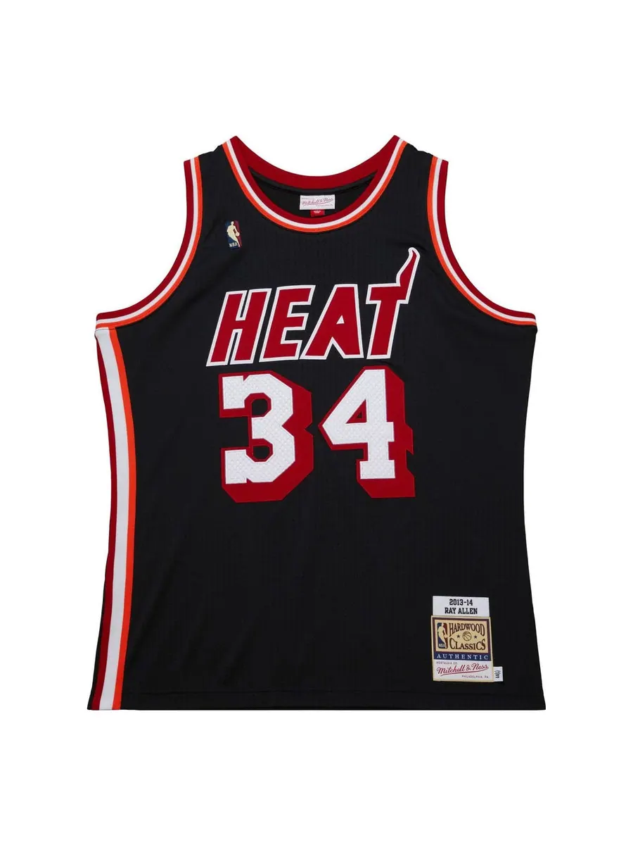 Джерси Mitchell & Ness x Miami Heat Dark HWC 2013-14 Jersey 'Ray Allen 34' — изображение 1 из 3, черный