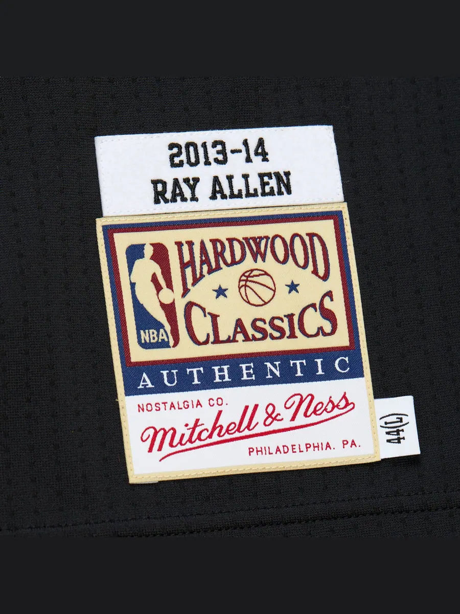 Джерси Mitchell & Ness x Miami Heat Dark HWC 2013-14 Jersey 'Ray Allen 34' — изображение 3 из 3, черный
