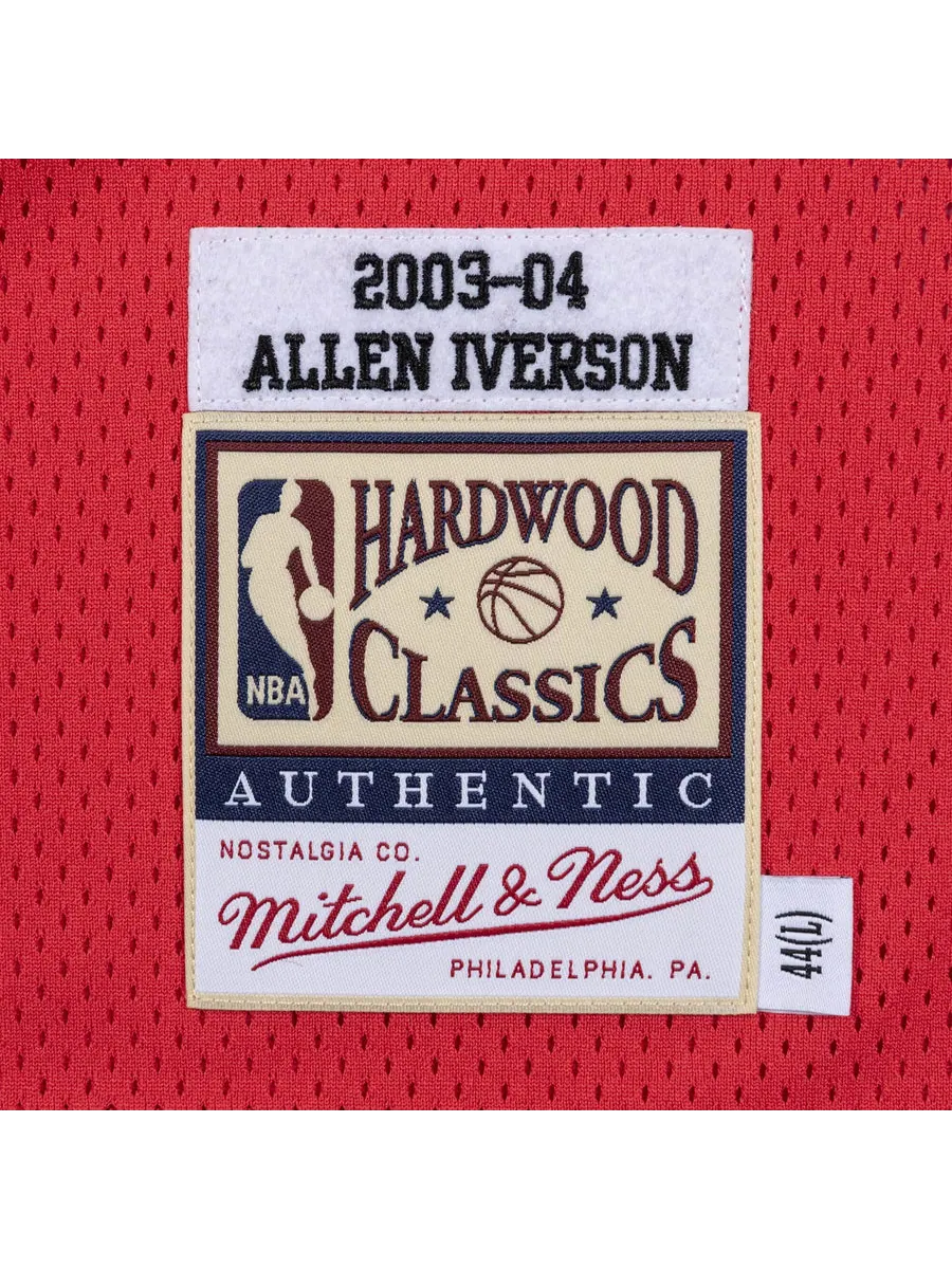 Джерси Mitchell & Ness x NBA Philadelphia 76ers 2003-04 Jerseys 'Allen Iverson 03' — изображение 3 из 3, белый