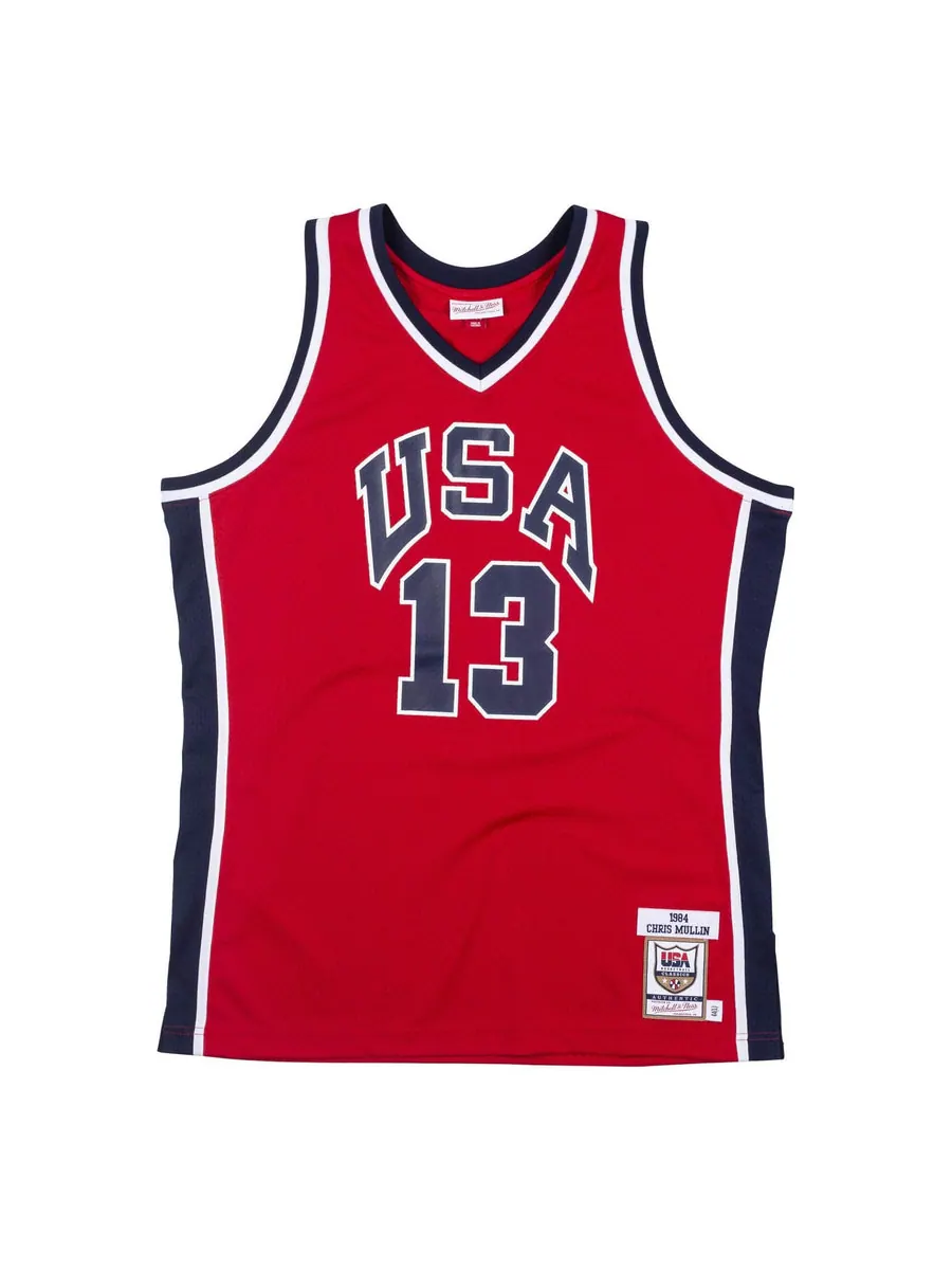 Джерси Mitchell & Ness NBA Chris Mullin Team USA 1984 Jersey #13 — изображение 1 из 3, красный