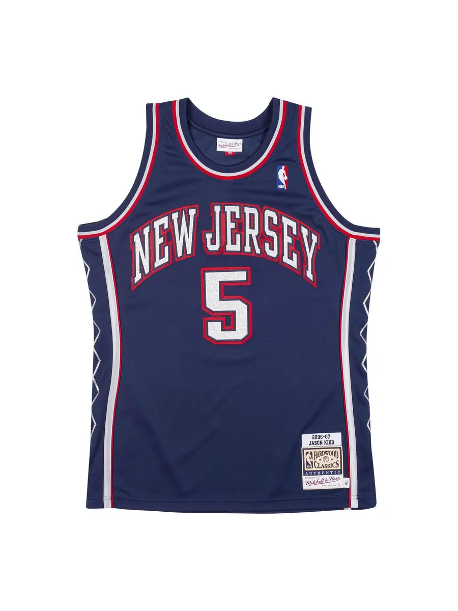 Джерси Mitchell & Ness x NBA New Jersey Nets 2006-07 Jerseys 'Jason Kidd 5' — изображение 1 из 3, темно-синий