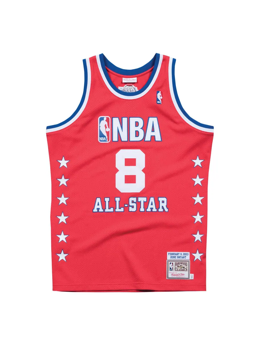 Джерси Mitchell & Ness NBA Kobe Bryant 2003 All Star West Authentic Jersey #8 — изображение 1 из 2, красный