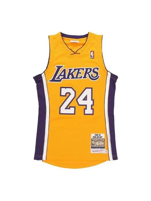 Майка Mitchell & Ness NBA Authentic Jersey 'Los Angeles Lakers - Kobe Bryant 2008-09' — изображение 1 из 4, желтый