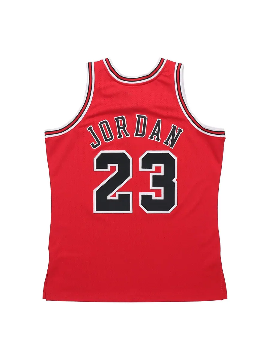 Джерси Mitchell & Ness NBA Michael Jordan Chicago Bulls 1997/98 Finals Road Jersey #23 — изображение 2 из 4, красный