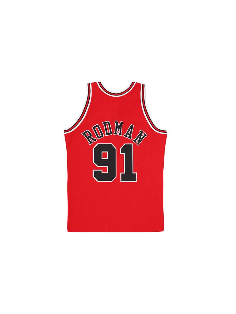 Баскетбольное джерси Mitchell & Ness NBA Authentic Dennis Rodman Chicago Bulls Road 1997-98 Jersey — изображение 2 из 2