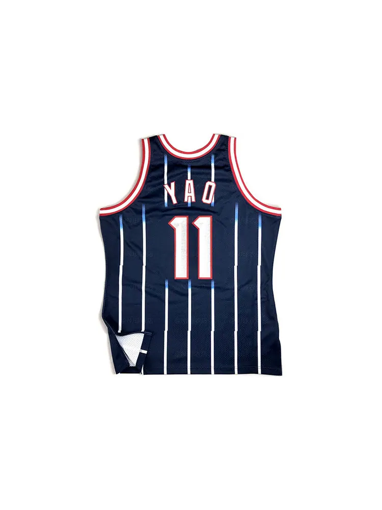 Джерси Mitchell & Ness NBA Yao Ming Houston Rockets 2002/03 Authentic Jersey #11 — изображение 2 из 2, темно-синий