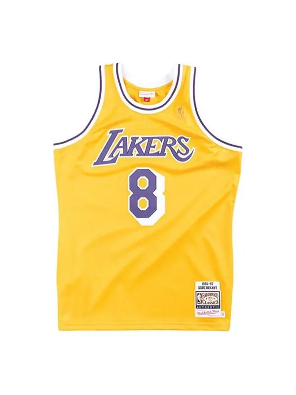 Майка Mitchell & Ness NBA Authentic Jersey 'Los Angeles Lakers - Kobe Bryant 1996-97' — изображение 1 из 4, желтый