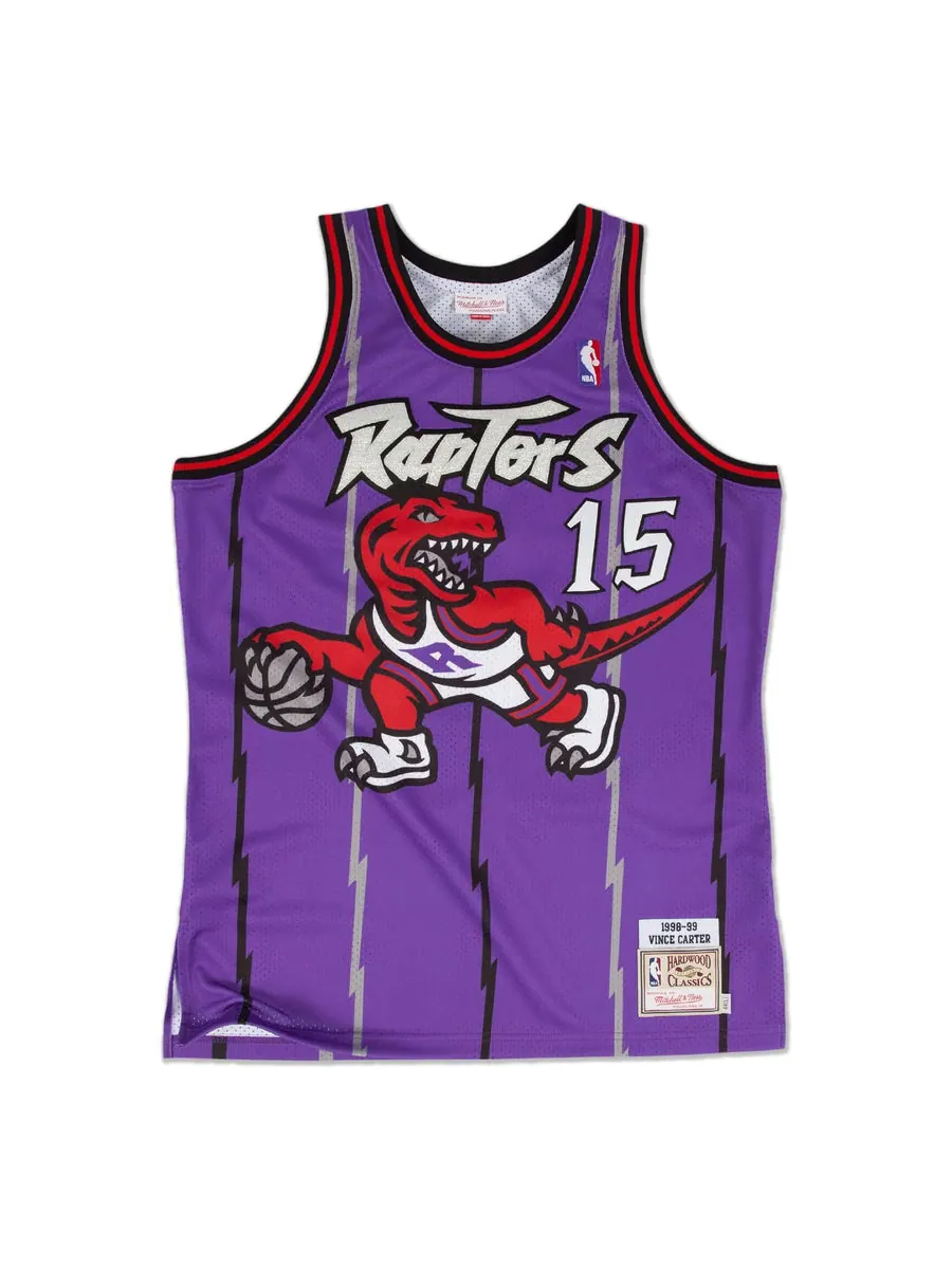 Джерси Mitchell & Ness x NBA Toronto Raptors 1998-99 Road Jerseys 'Vince Carter 15' — изображение 1 из 3, фиолетовый