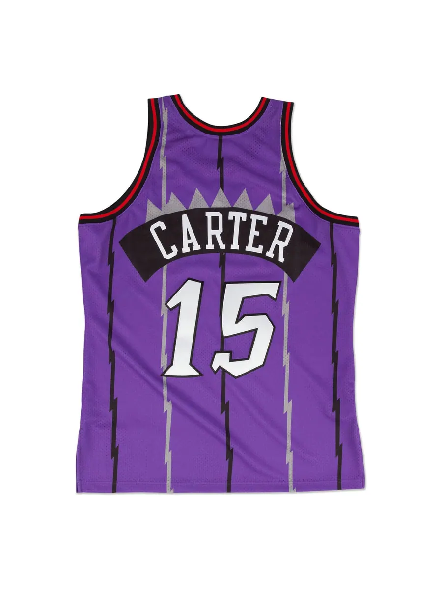 Джерси Mitchell & Ness x NBA Toronto Raptors 1998-99 Road Jerseys 'Vince Carter 15' — изображение 2 из 3, фиолетовый