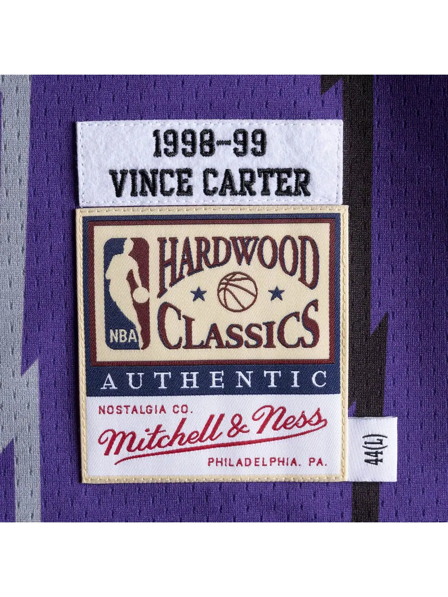 Джерси Mitchell & Ness x NBA Toronto Raptors 1998-99 Road Jerseys 'Vince Carter 15' — изображение 3 из 3, фиолетовый