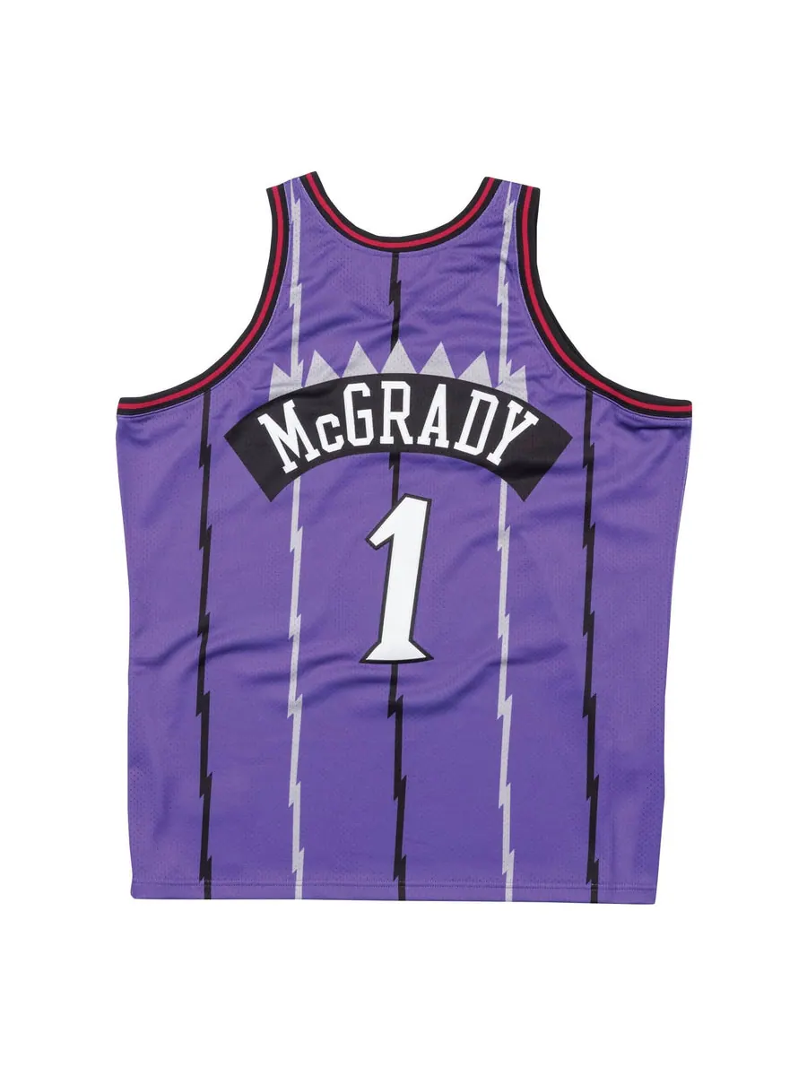 Джерси Mitchell & Ness NBA Tracy McGrady Toronto Raptors 1998/99 Road Jersey #1 — изображение 2 из 3, фиолетовый