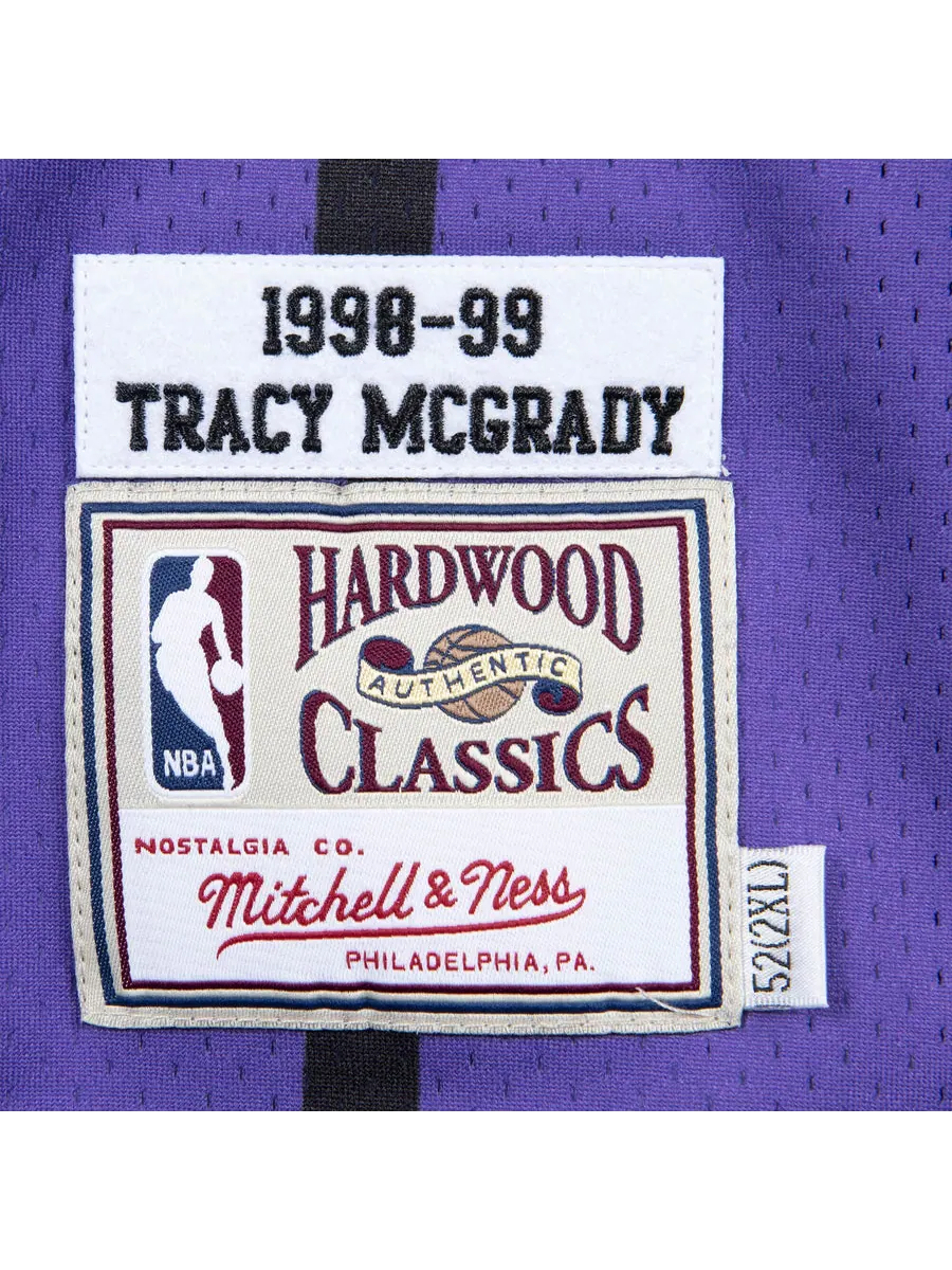 Джерси Mitchell & Ness NBA Tracy McGrady Toronto Raptors 1998/99 Road Jersey #1 — изображение 3 из 3, фиолетовый