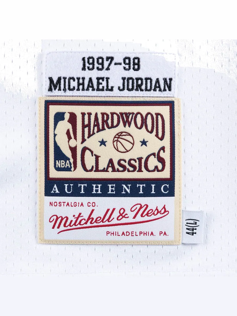 Джерси Mitchell & Ness x NBA Chicago Bulls 1997-98 Home Jerseys 'Michael Jordan 23' — изображение 3 из 3, белый