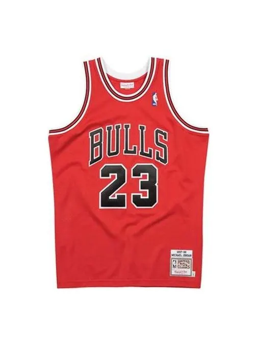 Джерси Mitchell & Ness NBA Authentic Jersey Chicago Bulls 1997-98 Michael Jordan 'Red' — изображение 1 из 2, красный