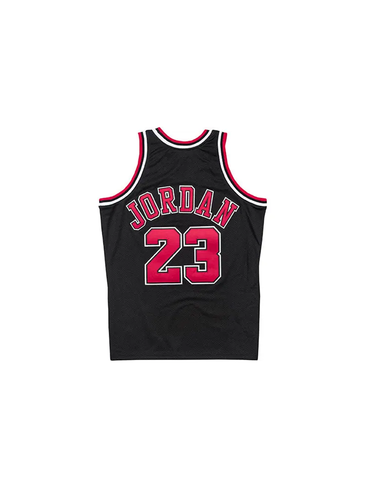 Джерси Mitchell & Ness NBA Michael Jordan Chicago Bulls 1997/98 Authentic Jersey #23 — изображение 2 из 2, черный