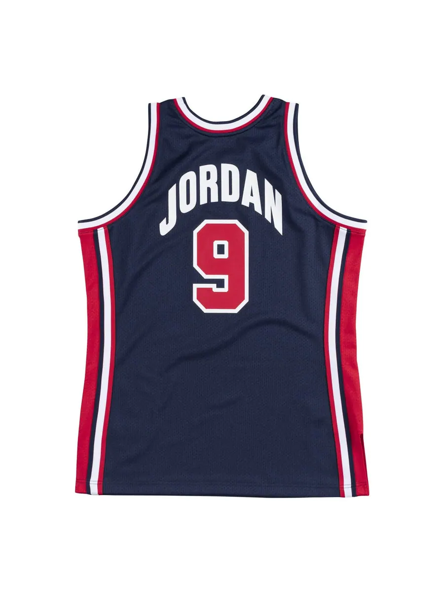 Джерси Mitchell & Ness Team USA 1992 Jerseys 'Michael Jordan 9' — изображение 2 из 3, темно-синий